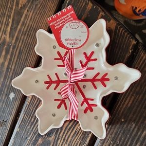 Hallmark snowflake ❄️ sweets dish.  Great gift for someone on your holiday list